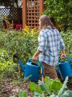 French Blue Watering Can 19 French Blue Watering Can -Gardeners 06341 1390 tif