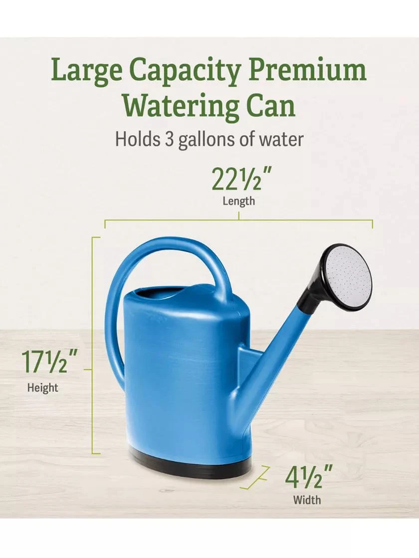 French Blue Watering Can 4 French Blue Watering Can - Image 2