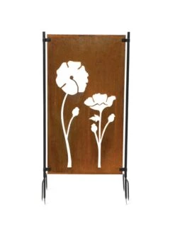 Poppy Corten Steel Screen -Gardeners 3 4 crop 8612984 3178