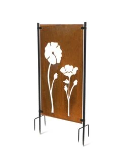 Poppy Corten Steel Screen -Gardeners 3 4 crop 8612984 3180