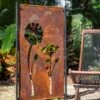 Poppy Corten Steel Screen -Gardeners 3 4 crop 8612984 8313 poppy corten steel screen