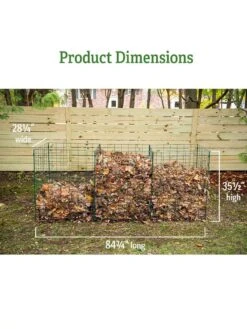 3-Bin Wire Composter -Gardeners 40 280 dims GSC