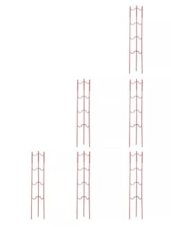 Stacking Tomato Ladders, Set Of 6 11 Stacking Tomato Ladders, Set Of 6 -Gardeners 40309 Red stacking tomato ladders set of 6 red tif