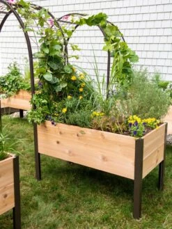 2’ X 4’ Arch Trellis For Planter Boxes -Gardeners 8587823 0490