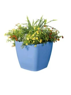 Viva Square Self-Watering Rolling Planter, 14" Diameter -Gardeners 8589777BL 6080 tif