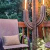 Desert Steel Saguaro Cactus Torches -Gardeners 8591451 01V tif