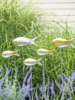 Fish Out Of Water Garden Stakes, Set Of 5 11 Fish Out Of Water Garden Stakes, Set Of 5 -Gardeners 8593672 9131 tif
