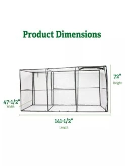 Crop Cage, 4' X 12' 9 Crop Cage, 4' X 12' -Gardeners 8596540 2