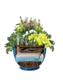 Mazzano Self-Watering Planters -Gardeners 8596570 SWMazzano19 Blue art tif