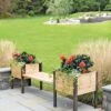 Elevated Cedar Planter Bench Kit, Natural, 90" 2 Elevated Cedar Planter Bench Kit, Natural, 90" -Gardeners 8597992 9634 tif