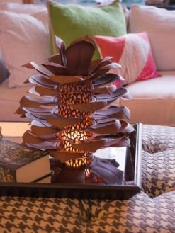Desert Steel Pine Cone Luminary 10 Desert Steel Pine Cone Luminary -Gardeners 8599563 02V tif
