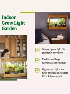 Bamboo Mini LED Grow Light Garden 18 Bamboo Mini LED Grow Light Garden -Gardeners 8599624 04