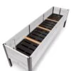 Self-Watering Eco-Stained Elevated Planter Box, 2' X 8' -Gardeners 8608962 3302 tif