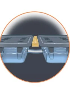 Self-Watering Eco-Stained Elevated Planter Box, 2' X 8' -Gardeners 8609009 0002 detail art tif 1