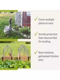 Chicken Wire Crop Coop 17 Chicken Wire Crop Coop -Gardeners 8609080 2
