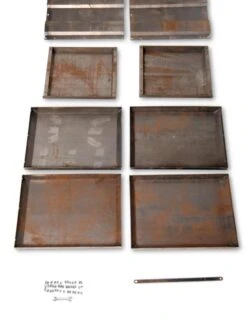 Corten Steel Modular Raised Bed, 2'x4' -Gardeners 8610702 5140 tif