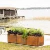 Corten Steel Modular Raised Bed, 2'x6' -Gardeners 8610703 0023 tif
