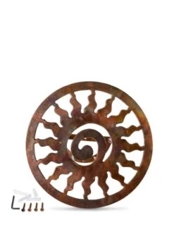 Rustic Sun Wall-Mount Garden Hose Hanger 8 Rustic Sun Wall-Mount Garden Hose Hanger -Gardeners 8611025 0828 tif