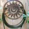 Rustic Sun Wall-Mount Garden Hose Hanger -Gardeners 8611025 9611 tif