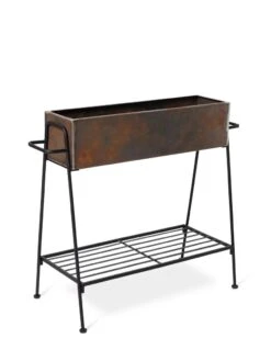 Rectangular Corten Planter And Stand -Gardeners 8611028 1245 tif