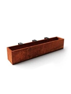 Veradek Metallic Series Corten Steel Railing Planters -Gardeners 8611614 04v