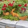 Corten Steel Animal Garden Stakes -Gardeners 8612060 021 tif