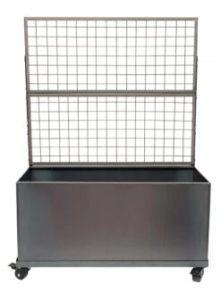 Nice Corten Trough Planters With Trellis -Gardeners 8612395 01V jpg