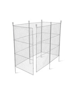 Tall Chicken Wire Critter Fence With Gate -Gardeners 8613260 6052