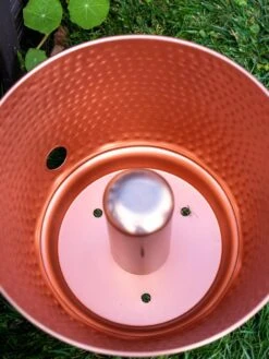 Hammered Copper Hose Pot With Lid 18 Hammered Copper Hose Pot With Lid -Gardeners 8613311 0022