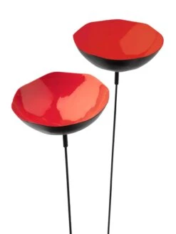 Red Poppy Sways, Set Of 5 -Gardeners 8613343 519