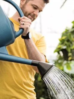 French Blue Watering Can 14 French Blue Watering Can -Gardeners ChrisAhrensSquare 0118 tif