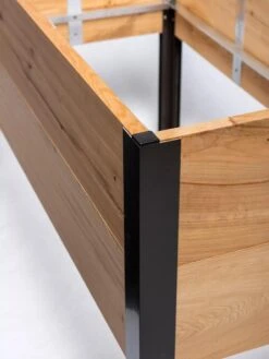 Self-Watering Eco-Stained Elevated Planter Box, 2' X 8' -Gardeners Cypress 0165 tif 1